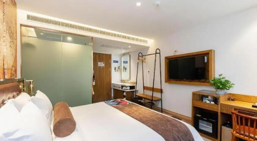 Bed in James Joyce Coffetel·Shanghai Zhuanqiao Wanda Plaza