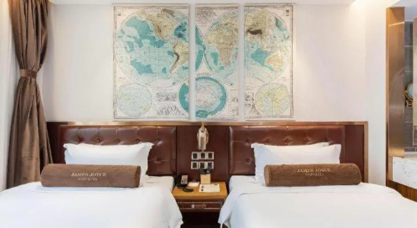 Bed in James Joyce Coffetel·Shanghai Zhuanqiao Wanda Plaza