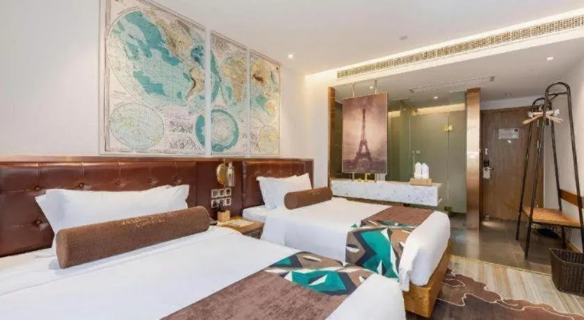 Bed in James Joyce Coffetel·Shanghai Zhuanqiao Wanda Plaza