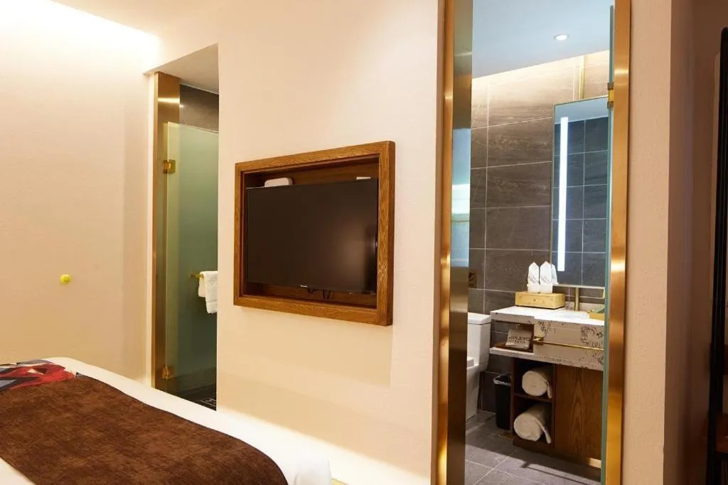 Bed in James Joyce Coffetel·Shanghai Zhuanqiao Wanda Plaza