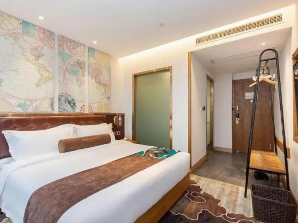 Bed in James Joyce Coffetel·Shanghai Zhuanqiao Wanda Plaza