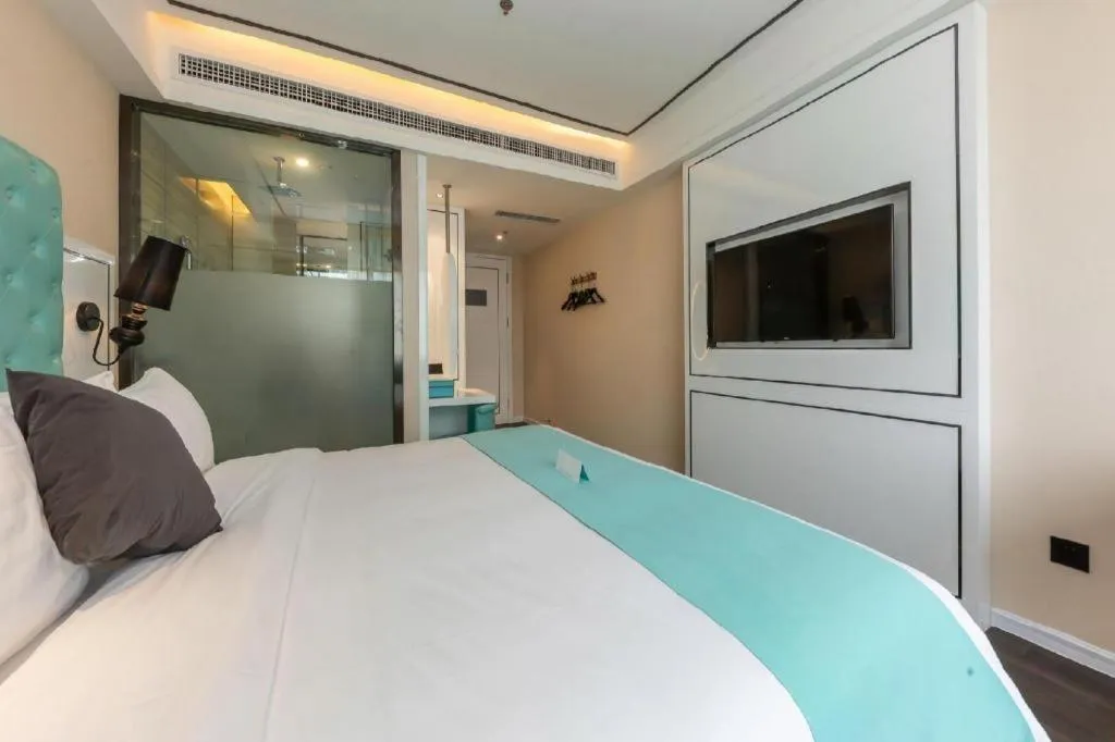 Bed in Xana Hotelle·JiNan Daminghu East Gate Shandong University