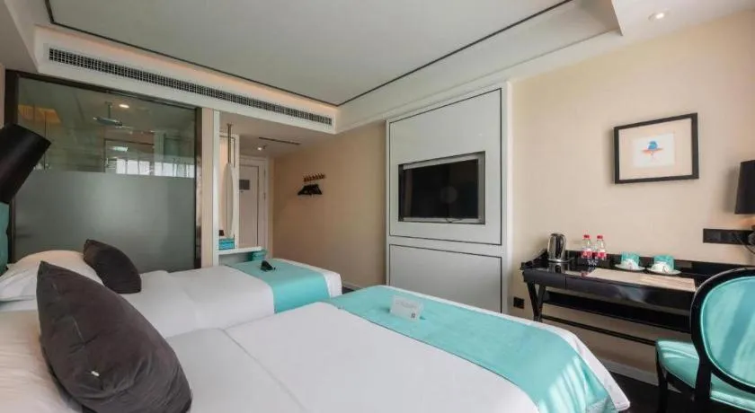 Bed in Xana Hotelle·JiNan Daminghu East Gate Shandong University