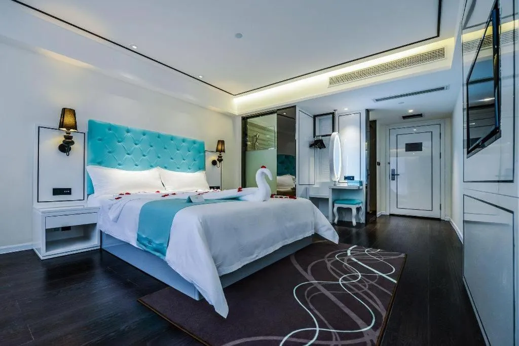 Bed in Xana Hotelle·JiNan Daminghu East Gate Shandong University