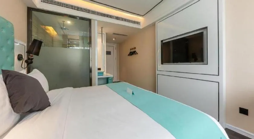 Bed in Xana Hotelle·JiNan Daminghu East Gate Shandong University