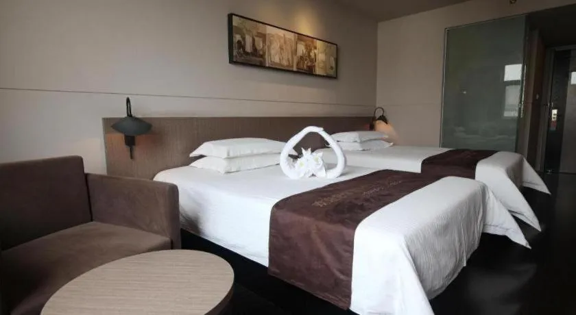 Bed in Jinjiang Inn Select Xuzhou Suning Plaza Jinguang East Road