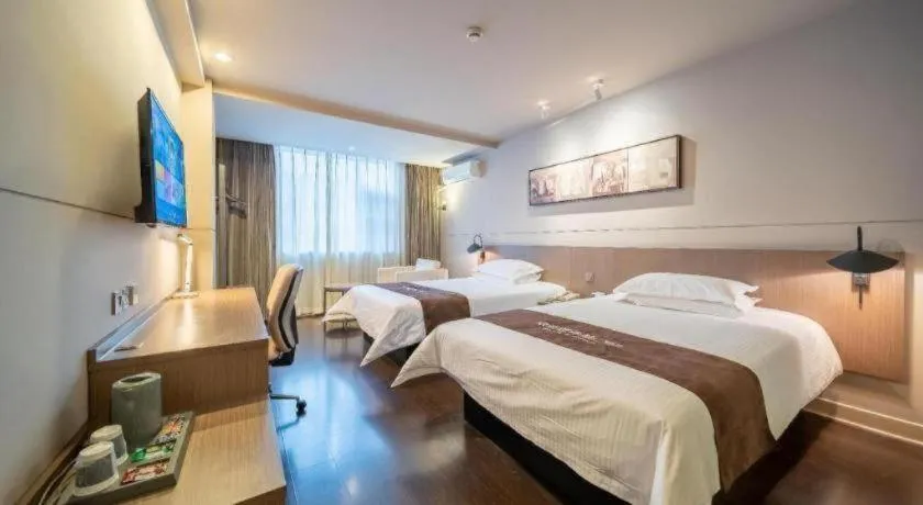 Bed in Jinjiang Inn Select Xuzhou Suning Plaza Jinguang East Road