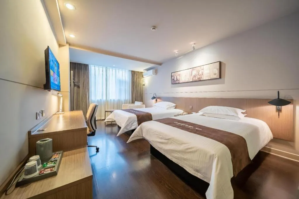 Bed in Jinjiang Inn Select Xuzhou Suning Plaza Jinguang East Road