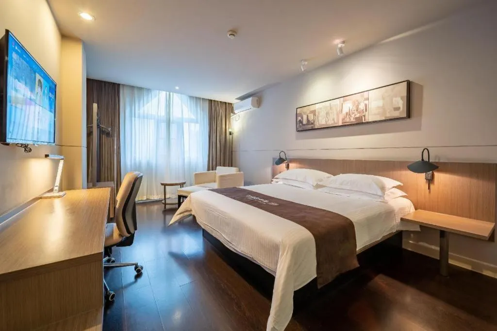 Bed in Jinjiang Inn Select Xuzhou Suning Plaza Jinguang East Road