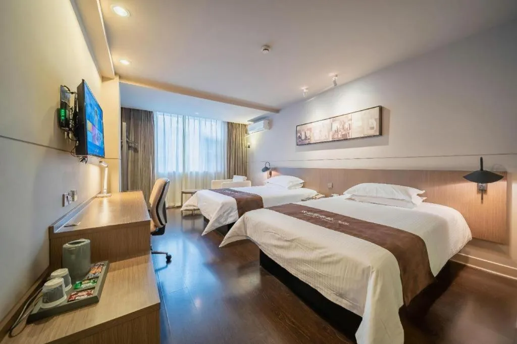 Bed in Jinjiang Inn Select Xuzhou Suning Plaza Jinguang East Road