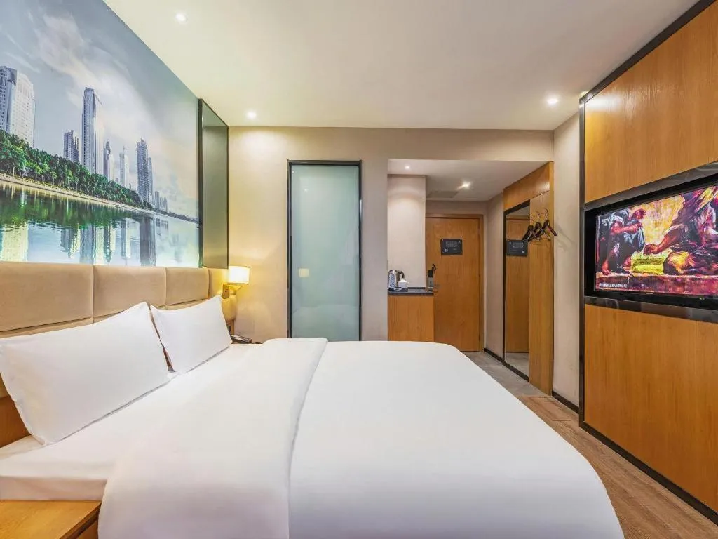 Bed in Chonpines Hotel North Xiamen Station Jimei University