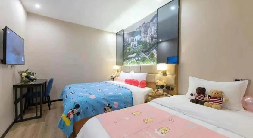 Bed in Chonpines Hotel North Xiamen Station Jimei University