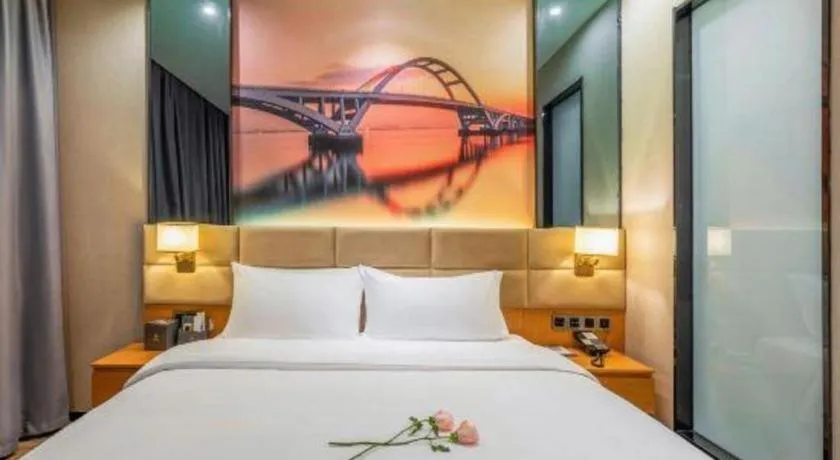 Bed in Chonpines Hotel North Xiamen Station Jimei University