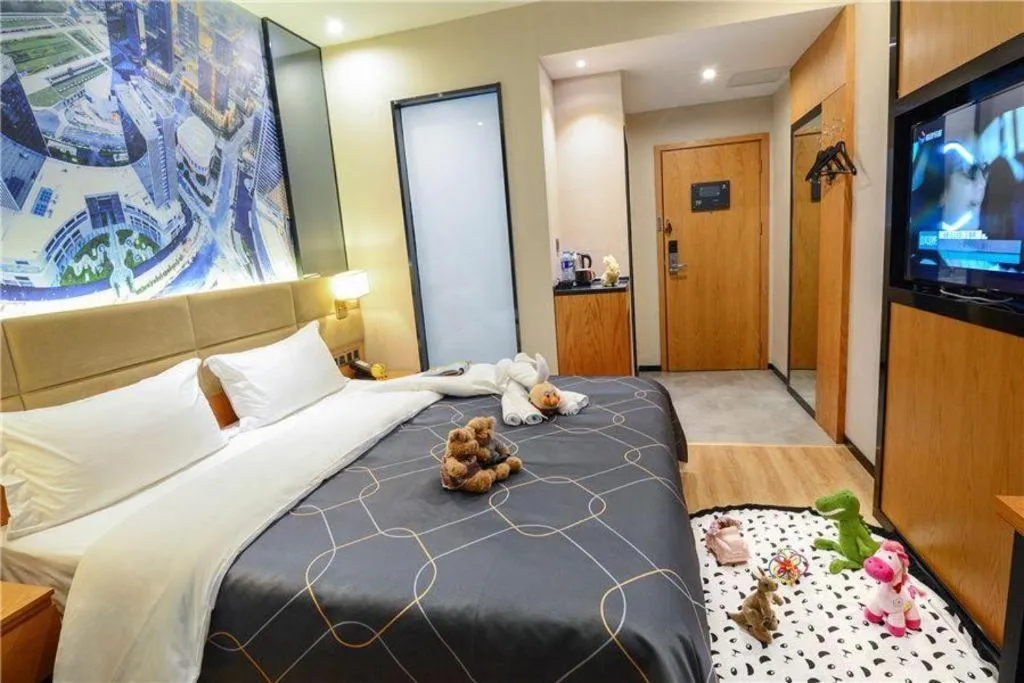 Bed in Chonpines Hotel North Xiamen Station Jimei University