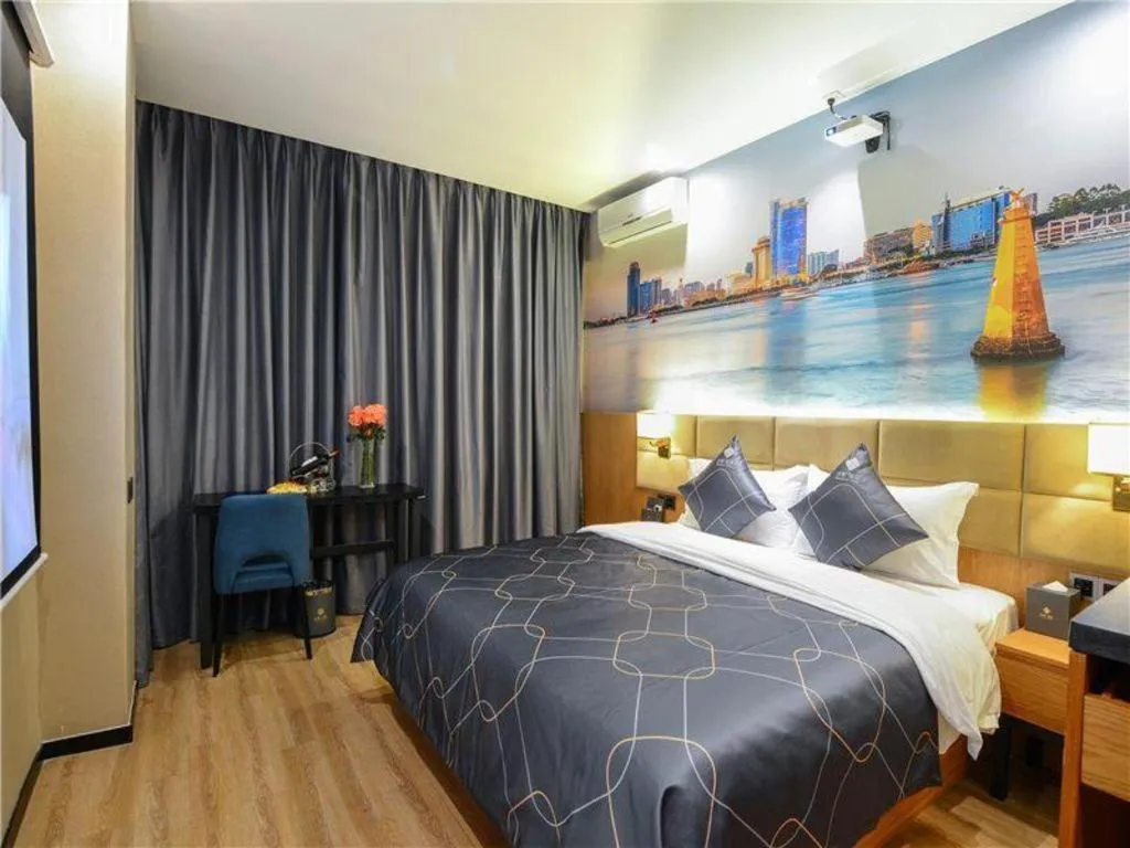 Bed in Chonpines Hotel North Xiamen Station Jimei University