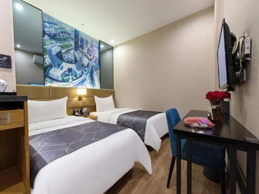 Bed in Chonpines Hotel North Xiamen Station Jimei University