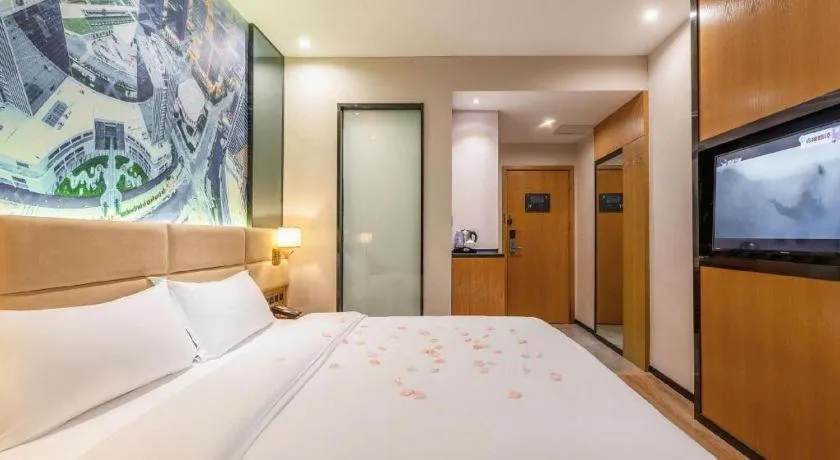 Bed in Chonpines Hotel North Xiamen Station Jimei University