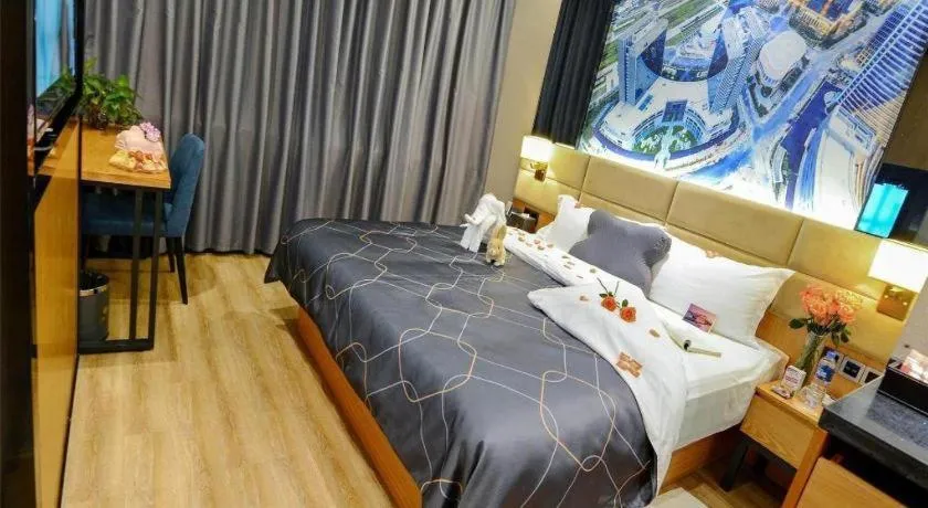 Bed in Chonpines Hotel North Xiamen Station Jimei University