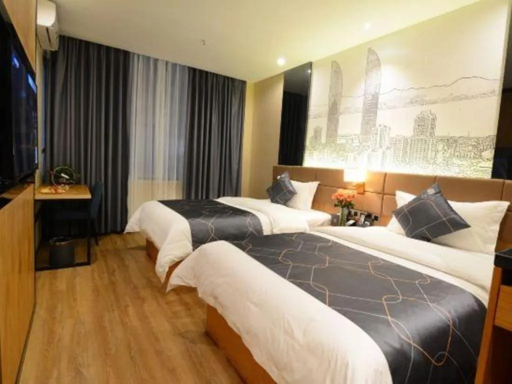 Bed in Chonpines Hotel North Xiamen Station Jimei University