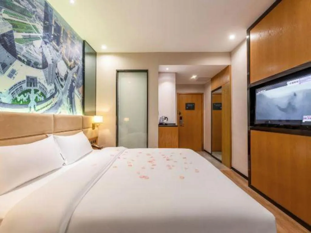 Bed in Chonpines Hotel North Xiamen Station Jimei University