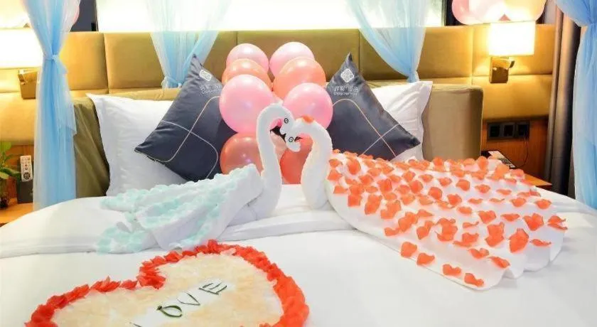 Bed in Chonpines Hotel North Xiamen Station Jimei University