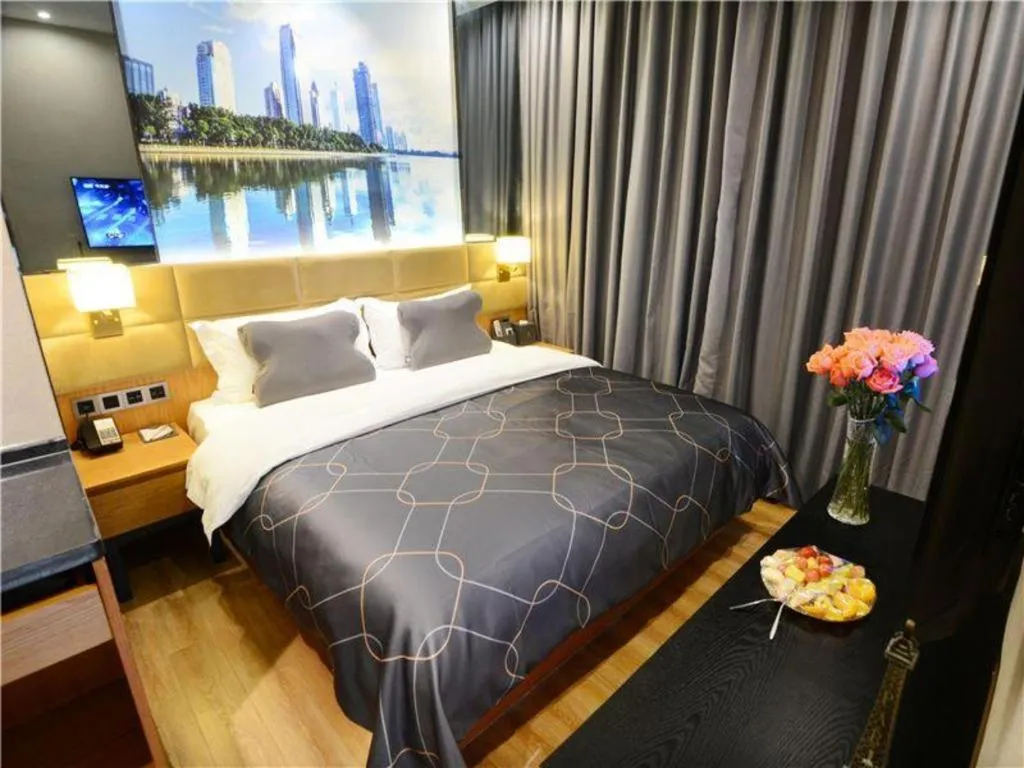 Bed in Chonpines Hotel North Xiamen Station Jimei University