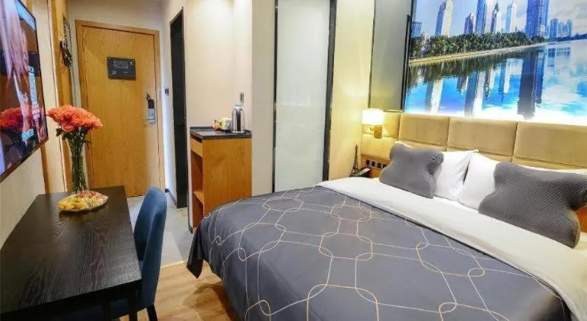 Bed in Chonpines Hotel North Xiamen Station Jimei University