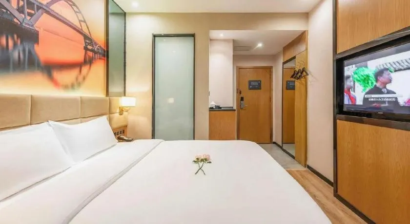 Bed in Chonpines Hotel North Xiamen Station Jimei University