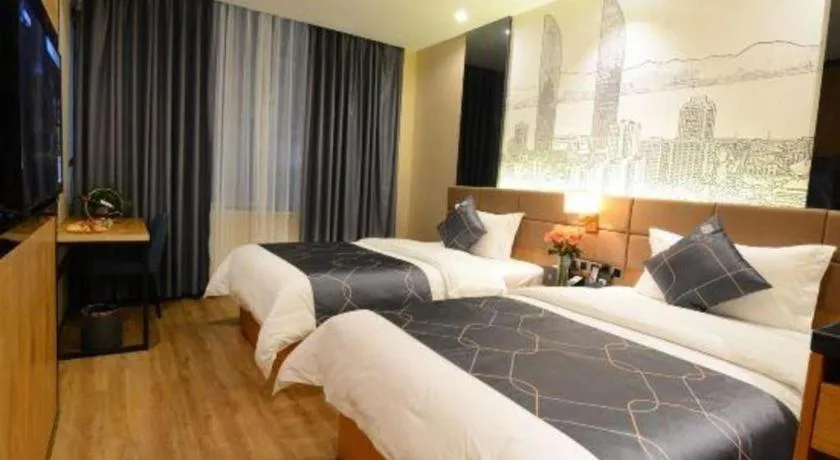 Bed in Chonpines Hotel North Xiamen Station Jimei University