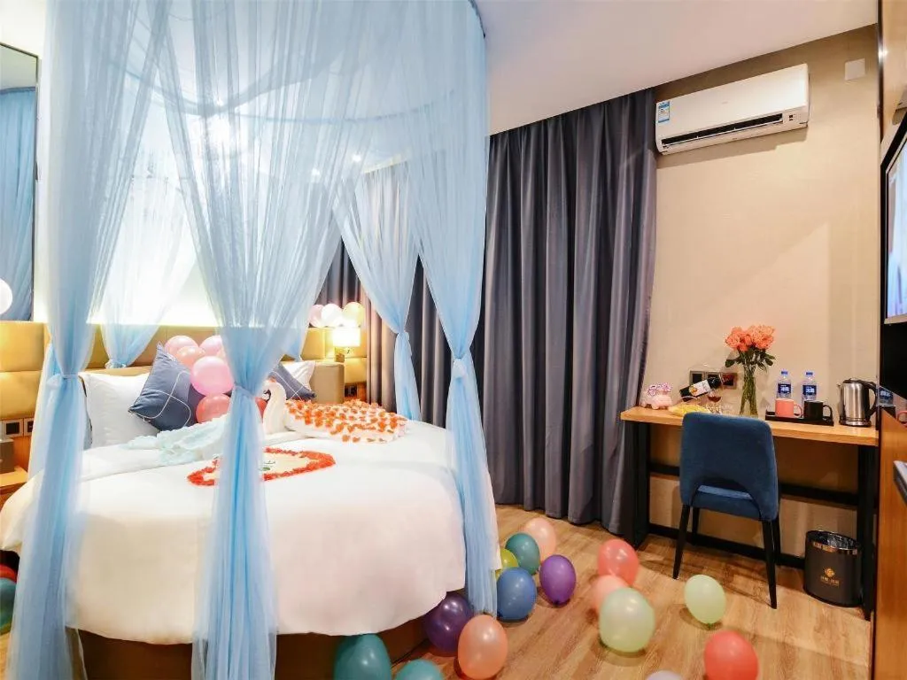 Bed in Chonpines Hotel North Xiamen Station Jimei University