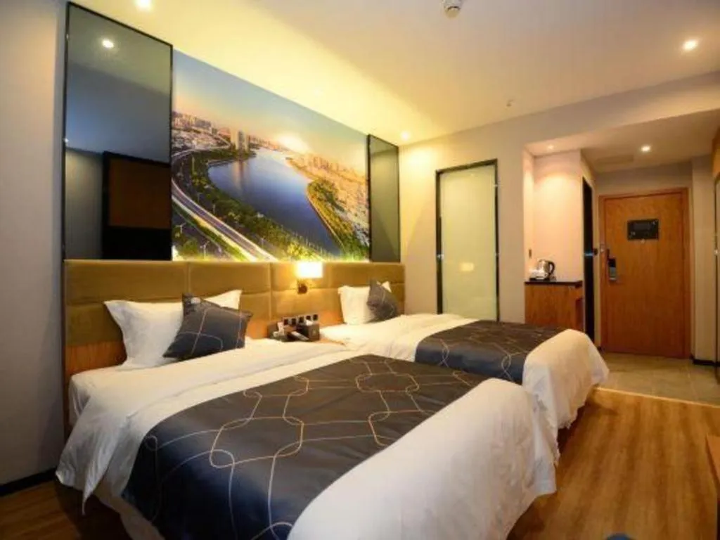 Bed in Chonpines Hotel North Xiamen Station Jimei University