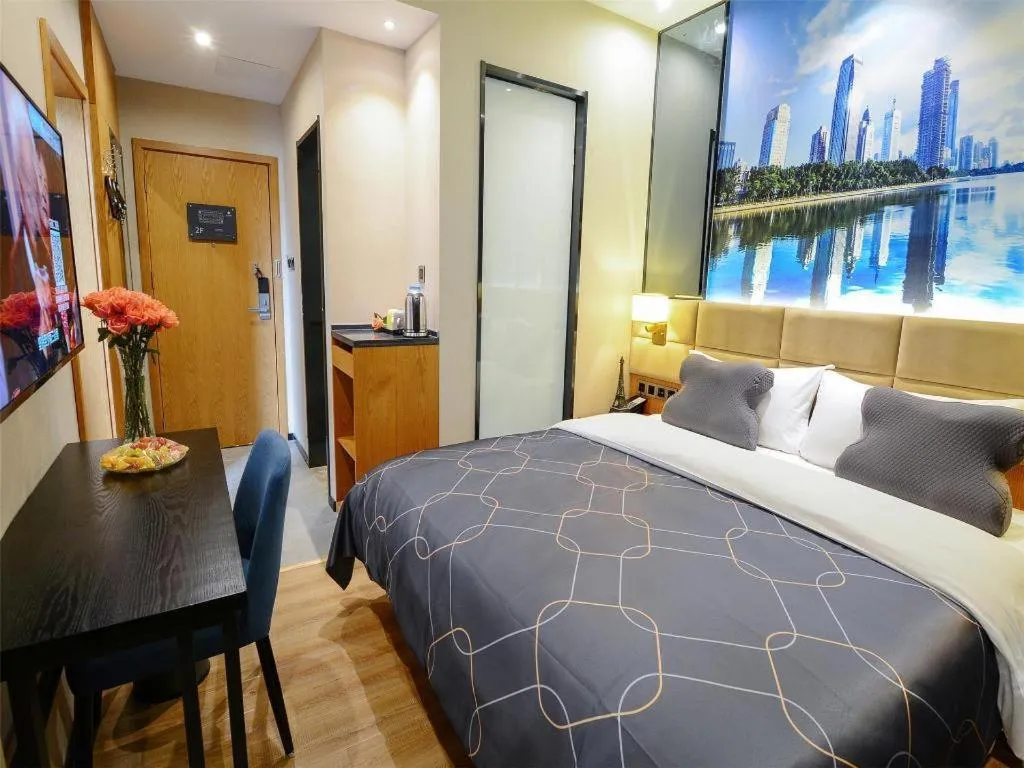 Bed in Chonpines Hotel North Xiamen Station Jimei University