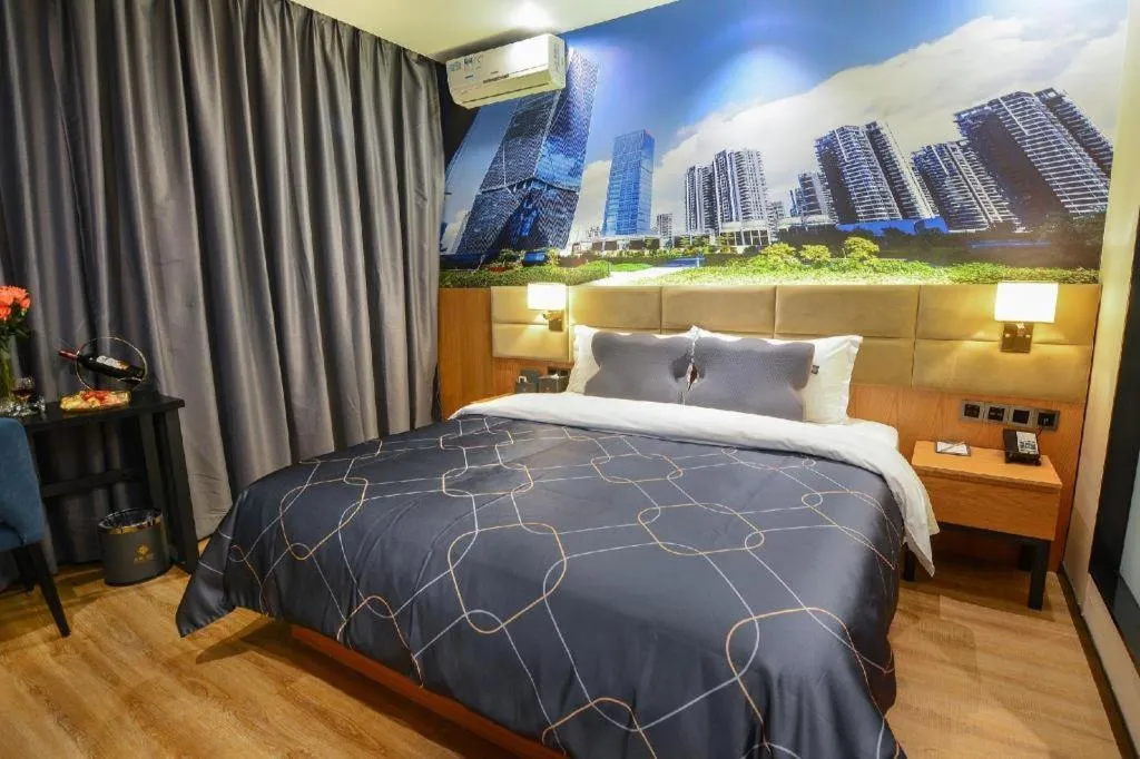 Bed in Chonpines Hotel North Xiamen Station Jimei University