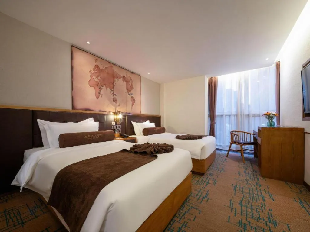 Bed in James Joyce Coffetel·Shenyang North Railway Station Shifu Square