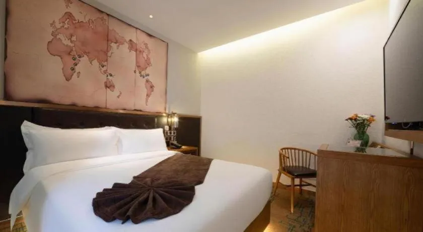 Bed in James Joyce Coffetel·Shenyang North Railway Station Shifu Square