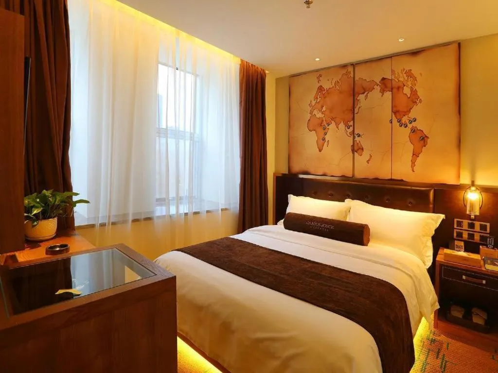 Bed in James Joyce Coffetel·Shenyang North Railway Station Shifu Square