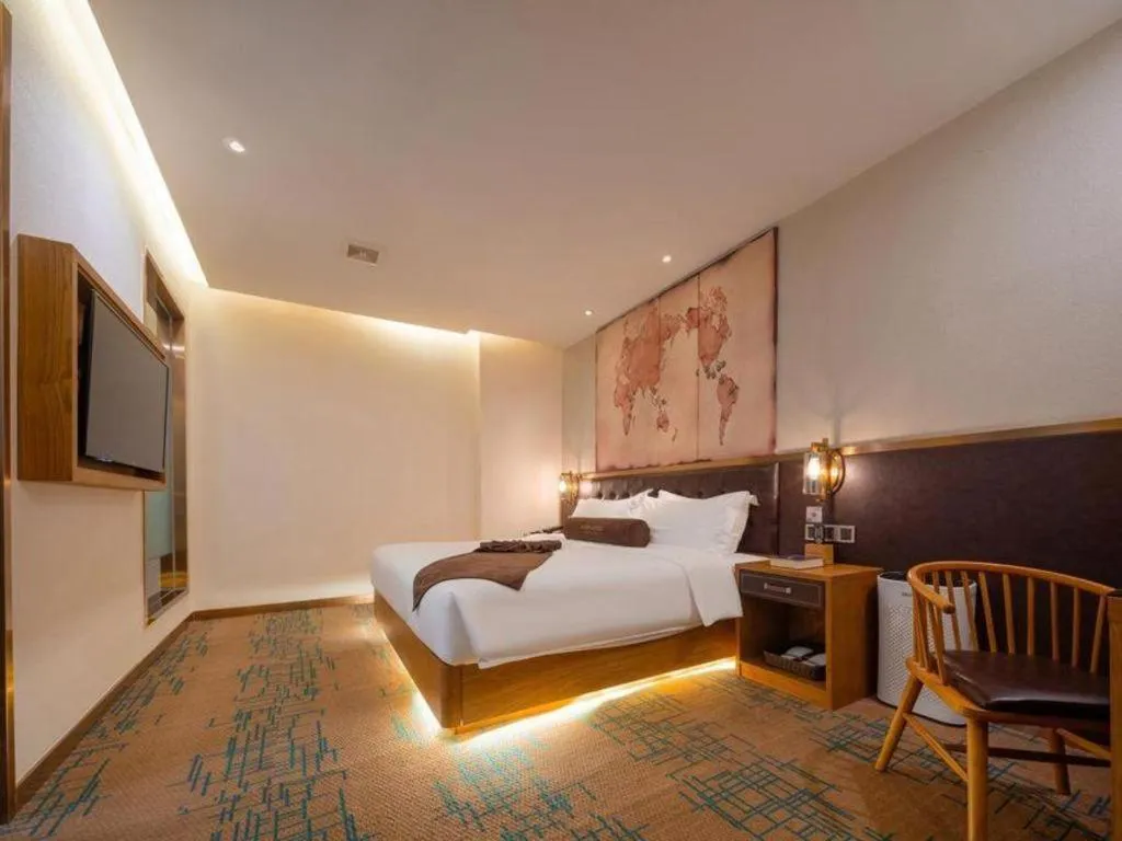 Bed in James Joyce Coffetel·Shenyang North Railway Station Shifu Square