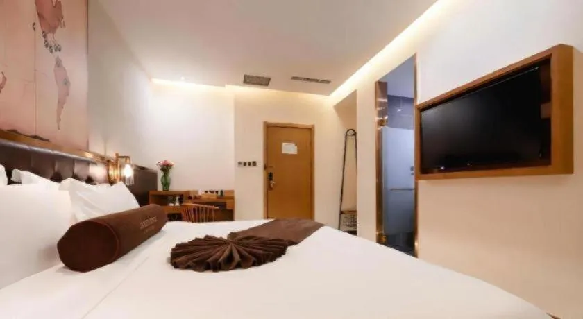 Bed in James Joyce Coffetel·Shenyang North Railway Station Shifu Square