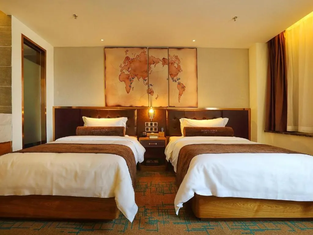 Bed in James Joyce Coffetel·Shenyang North Railway Station Shifu Square