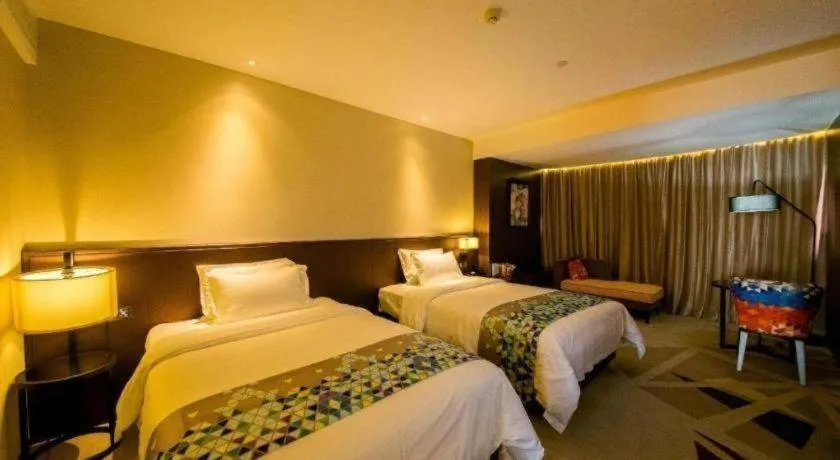 Bed in ZMAX Hotel Guangzhou Luogang Science City Shenzhou Road Metro Station