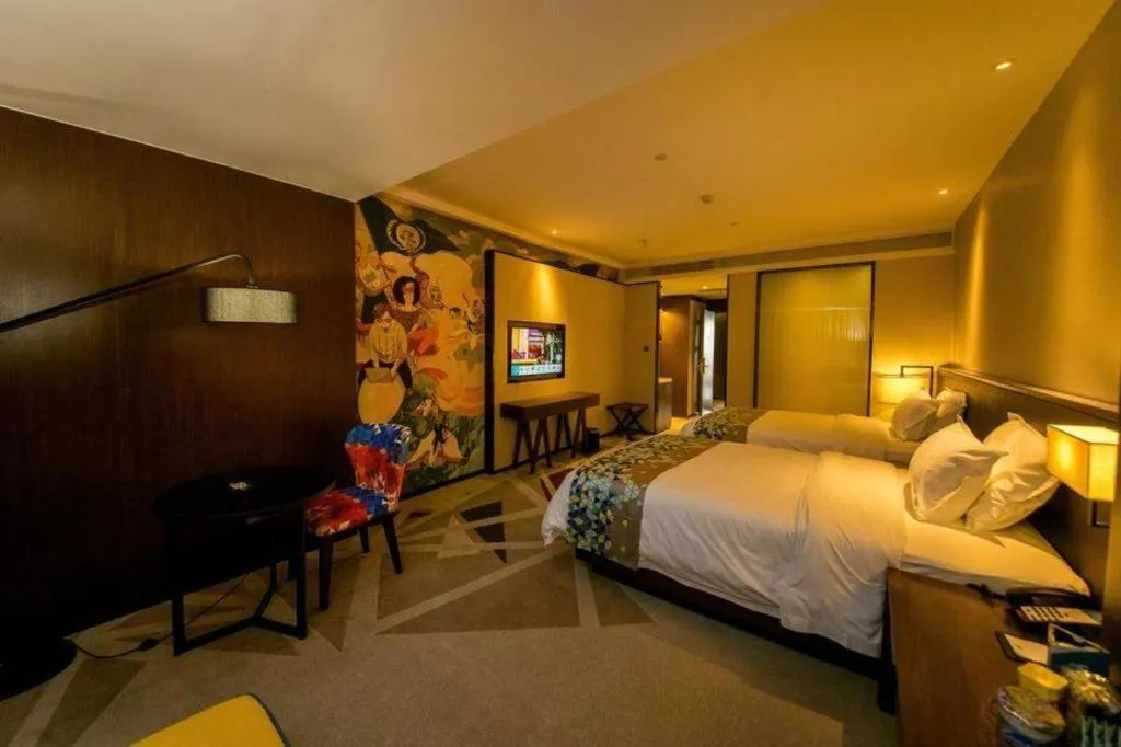 Bed in ZMAX Hotel Guangzhou Luogang Science City Shenzhou Road Metro Station