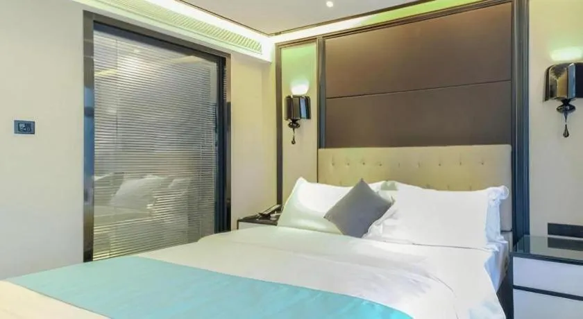 Bed in Xana Hotelle·Nanchang Bayi Square Metro Station