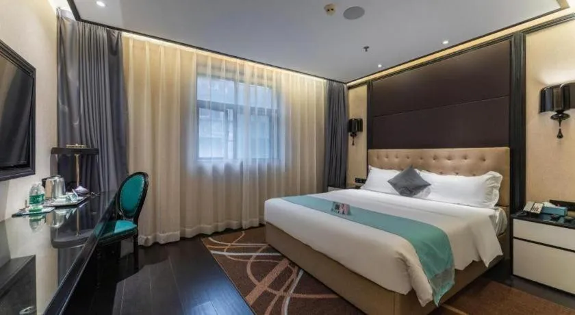 Bed in Xana Hotelle·Nanchang Bayi Square Metro Station