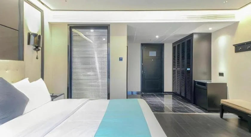 Bed in Xana Hotelle·Nanchang Bayi Square Metro Station