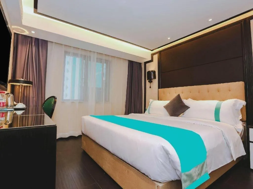 Bed in Xana Hotelle·Nanchang Bayi Square Metro Station