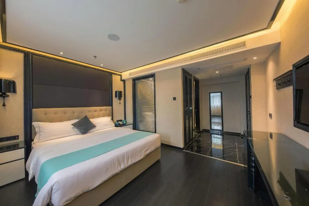 Bed in Xana Hotelle·Nanchang Bayi Square Metro Station