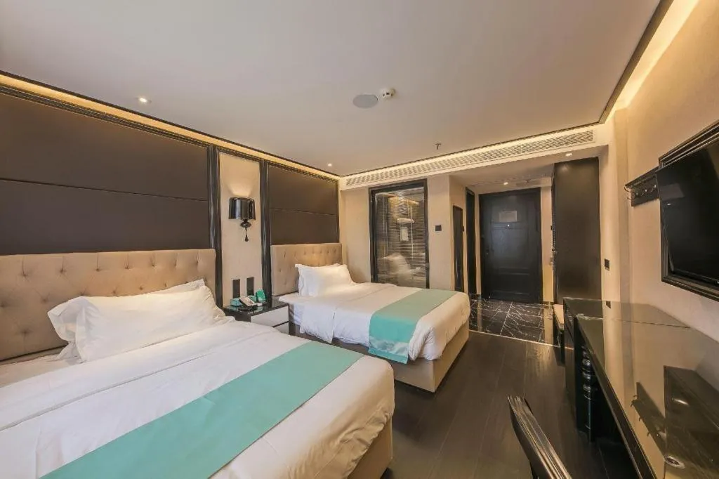 Bed in Xana Hotelle·Nanchang Bayi Square Metro Station