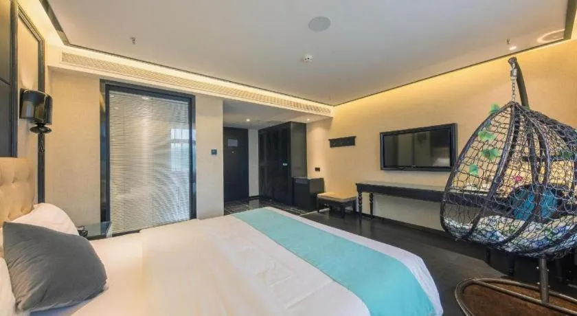 Bed in Xana Hotelle·Nanchang Bayi Square Metro Station