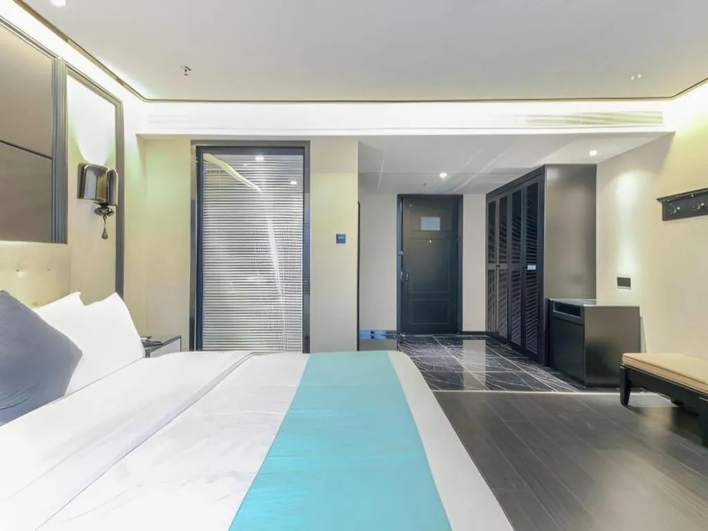 Bed in Xana Hotelle·Nanchang Bayi Square Metro Station