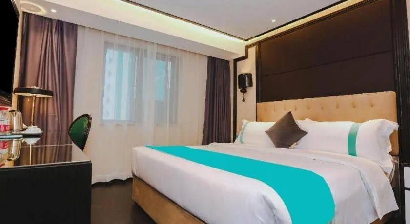 Bed in Xana Hotelle·Nanchang Bayi Square Metro Station